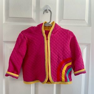 Hanna Andersson quilted chambray jacket for baby girl